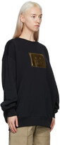 Thumbnail for your product : Acne Studios Black & Gold Metallic Patch Sweatshirt