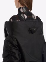 Thumbnail for your product : Prada off-shoulder padded Re-Nylon jacket