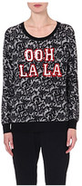 Thumbnail for your product : Markus Lupfer Ooh La La lace sequinned wool jumper