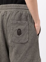 Thumbnail for your product : A Bathing Ape Camo Washed cotton track shorts