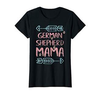 Womens Shepherd Lover Owner Funny Dog Mom Gift German Shepherd Mama T-Shirt
