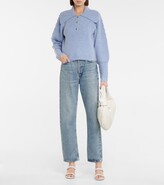 Thumbnail for your product : Simkhai Jasmin ribbed and cable-knit sweater
