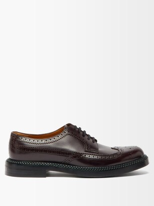 Gucci Henry Leather Derby Shoes - Dark Brown - ShopStyle