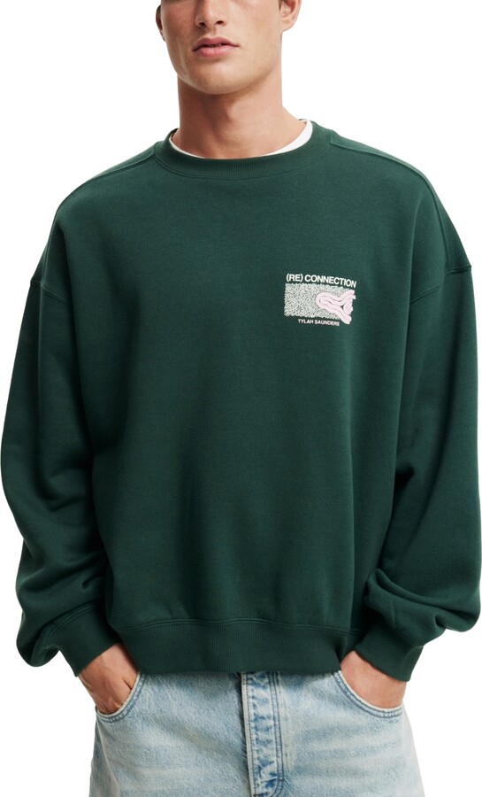 Cotton On Men's Box Fit Crew Neck Sweater