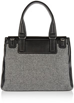 Thumbnail for your product : Givenchy Medium Pandora Flap bag in black leather and wool flannel
