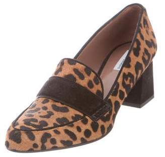Tabitha Simmons Printed Ponyhair Loafers