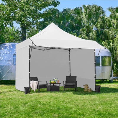 10 Ft. W x 10 Ft. D Steel Pop-Up Canopy