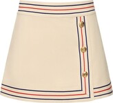 Cotton & linen wrap skirt 