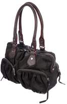 Thumbnail for your product : MZ Wallace Leather-Trimmed Nylon Zip Shoulder Bag