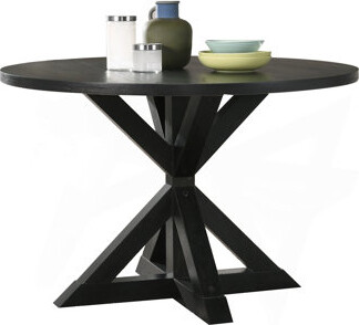 August Grove Windvale Cross-Buck Base Dining Table