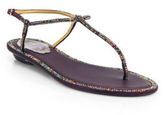 Thumbnail for your product : Rene Caovilla Swarovski Crystal, Suede & Satin Sandals