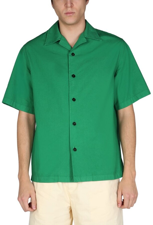 Jil Sander Synthetic Green Polyester Polo for Men Mens Clothing T-shirts Polo shirts 
