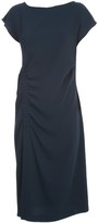 Thumbnail for your product : P.A.R.O.S.H. Short Down Shoulders Dress W/side Slit