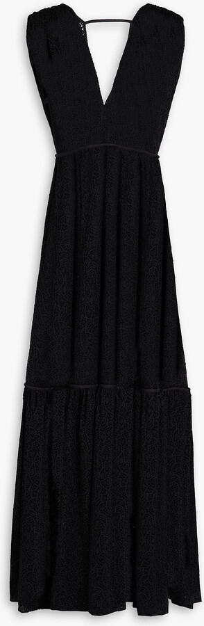 BITE Studios Prato gathered lace maxi dress