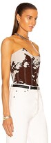 Thumbnail for your product : Miaou Leia Corset in Brown,Cream