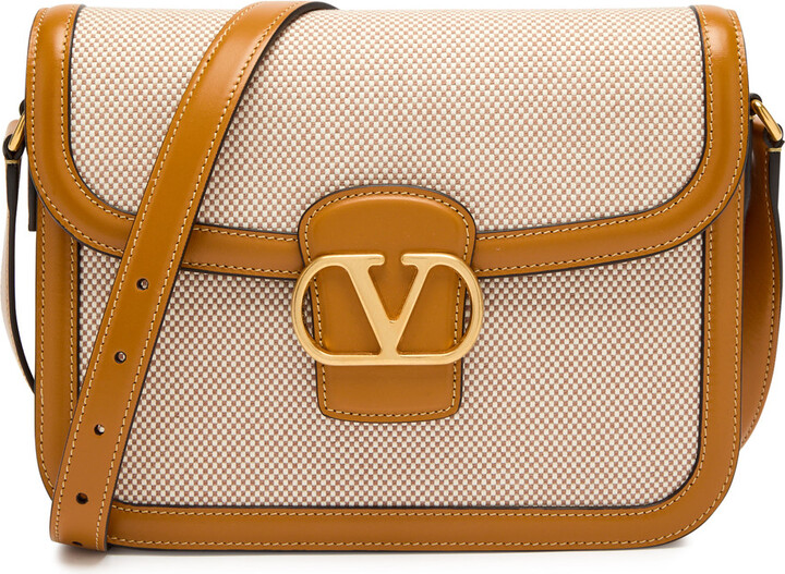 Valentino Garavani 9to5 Canvas and Leather Shoulder bag