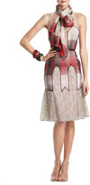 Thumbnail for your product : Carolina Herrera Sleeveless Chiffon & Lace Dress
