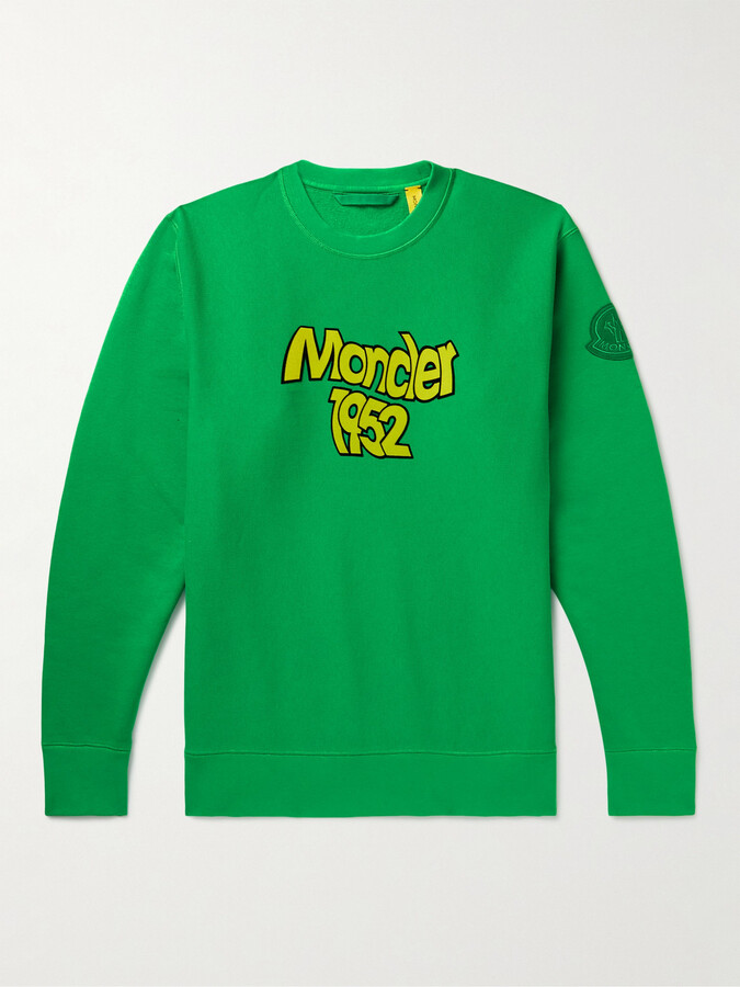 Moncler Men's Logo-Flocked Cotton-jersey T-Shirt