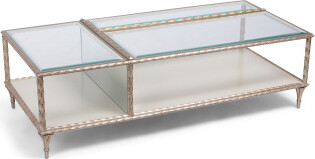 TJMAXX 58X17 Fontainebleau Glass Top Coffee Table