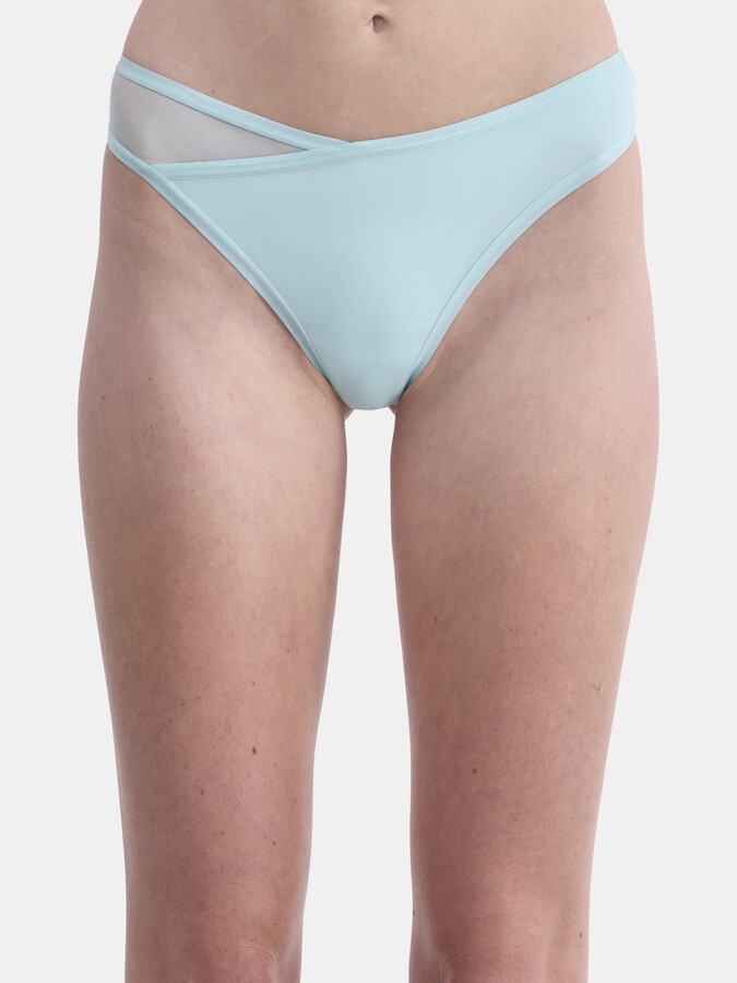 No Boundaries Micro Thong Panty with Mesh, Women’s and Women’s Plus, Sizes XS-XXXL