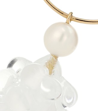 Sophie Bille Brahe Grappolo 14kt gold and pearl single earring