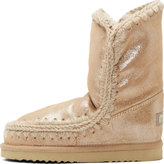 Thumbnail for your product : Mou Beige Glitter Shearling Eskimo Boots