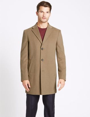 Marks and Spencer Wool Blend Revere Coat