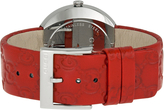Thumbnail for your product : Gucci Women's U-Play Silver Dial Red Leather Watch