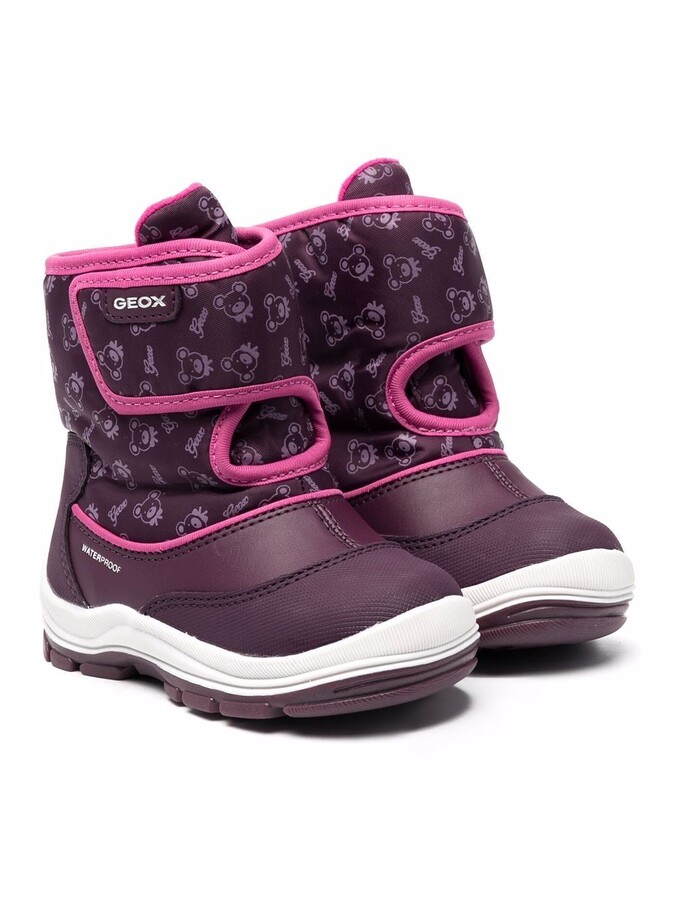 Geox Kids Monogram Touch-Strap Snow Boots - ShopStyle Girls' Shoes