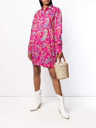 Etro floral print shirt dress