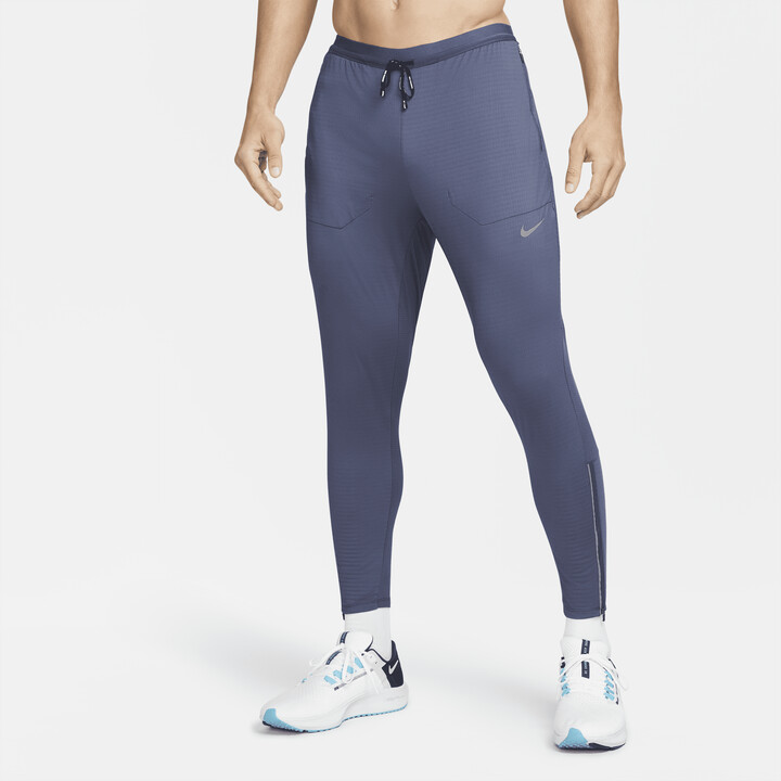 Nike Men's Phenom Elite Knit Running Pants in Blue - ShopStyle