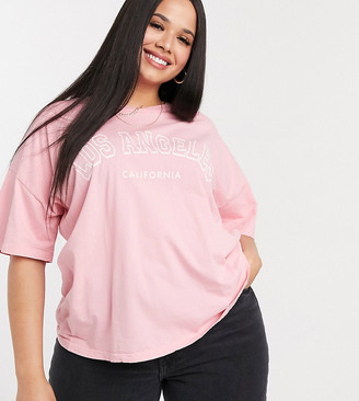 pink plus size tops