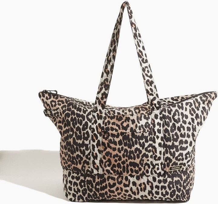 Ganni Recycled Tech Fabric Bag in Leopard - ShopStyle