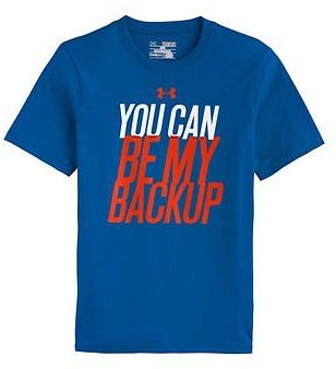 Under Armour Boys' You Can Be My Backup T-Shirt