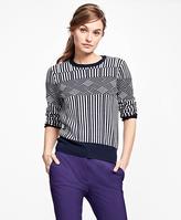 Thumbnail for your product : Brooks Brothers Merino Wool Graphic Jacquard Sweater