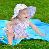 Thumbnail for your product : i play. 1-Piece Butterfly Trellis Ruffle Swimsuit with Built-In Swim Diaper in White