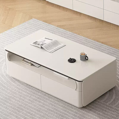 Hokku Designs Pure solid wood cream style coffee table