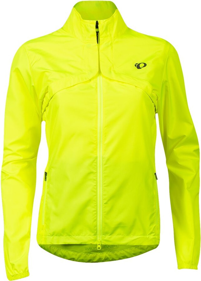 Pearl Izumi Women's Quest Barrier Convertible Jacket, XS, Yellow/Turbulence