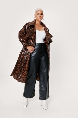 leopard print coat size 22