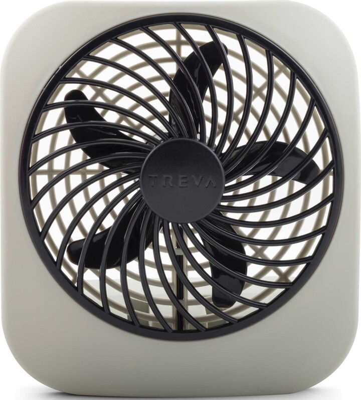O2Cool Treva 5" Battery Operated Desk Fan, Gray