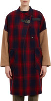 Thumbnail for your product : Band Of Outsiders Plaid-Pattern Blanket Coat