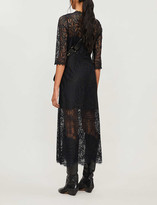 Thumbnail for your product : Claudie Pierlot Scalloped floral-lace dress