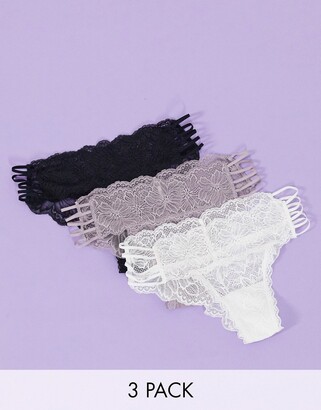 Gilly Hicks 3 pack lace brief