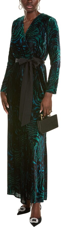 Diane Von Furstenberg Jareth Velvet Wrap Dress