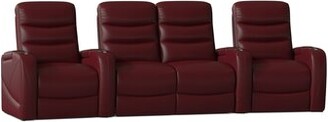 Winston Porter Stealth HR Series Curved Home Theater Row Seating (Row of 4)