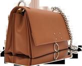 Thumbnail for your product : Jil Sander Open Brown Leather Small Ring Shoulder Bag