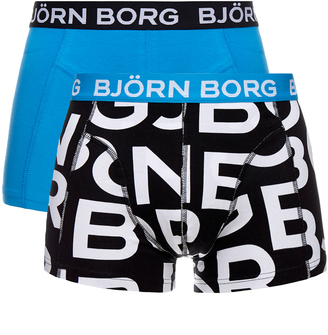 Bjorn Borg Logo 2 Pack Short Shorts