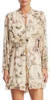 Thumbnail for your product : Zimmermann Frill Floral Silk Romper