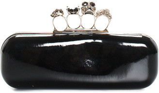 alexander mcqueen brass knuckle clutch
