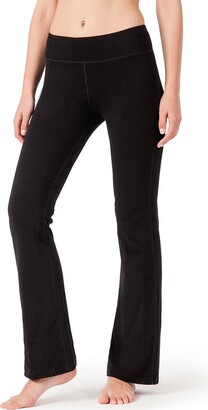 NAVISKIN Women's Bootcut Yoga Pants Bootleg Pants Back Pockets Petite/Regular/Tall  Length 29 Inseam Black Size M - ShopStyle Trousers